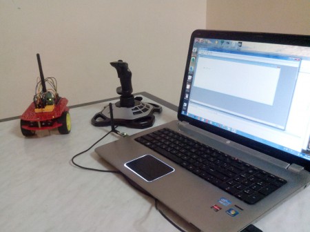 mobile robot platform guided through radio link using an Arduino microcontroller